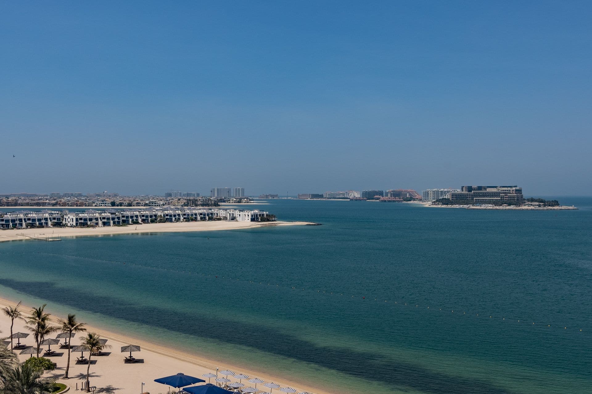 An aerial view of a private residential coastline